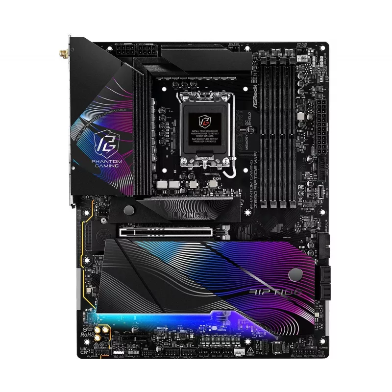 Mātesplate ASRock Z890 Riptide WiFi — Intel Z890, LGA1851, ATX, DDR5, 4 DIMM, Wi-Fi 7, 2,5Gb LAN, Thunderbolt 4