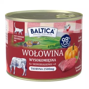 BALTICA regional flavours Liellopu gaļa ar aknām - slapjā kaķu barība - 185g