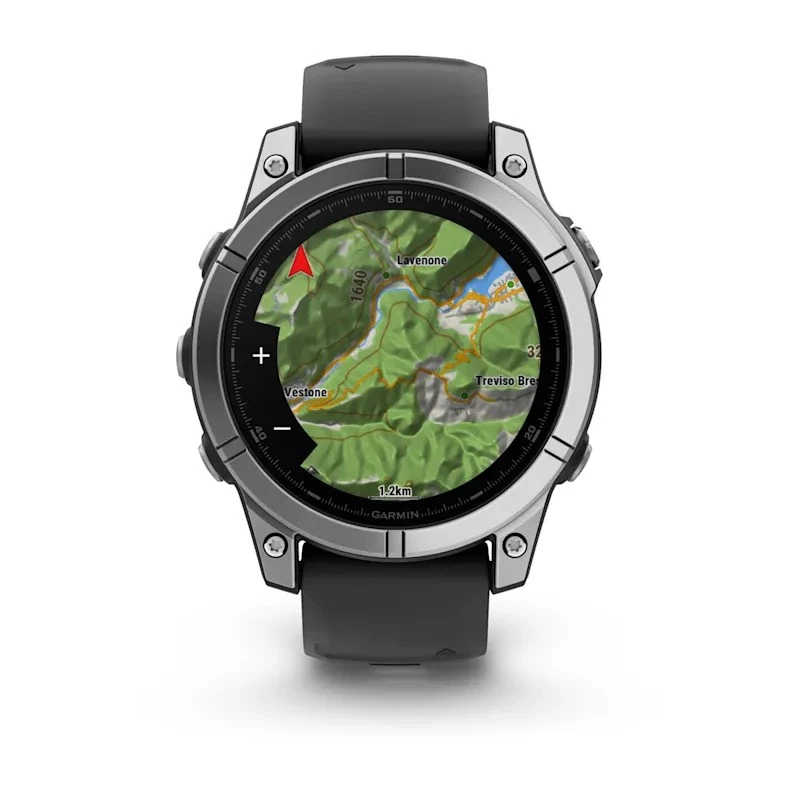 Garmin Fenix E 3.3 cm (1.3) AMOLED 47 mm digitāls 416 × 416 pikseļi skārienjūtīgs nerūsējošais tērauds Wi-Fi GPS (satelīts)
