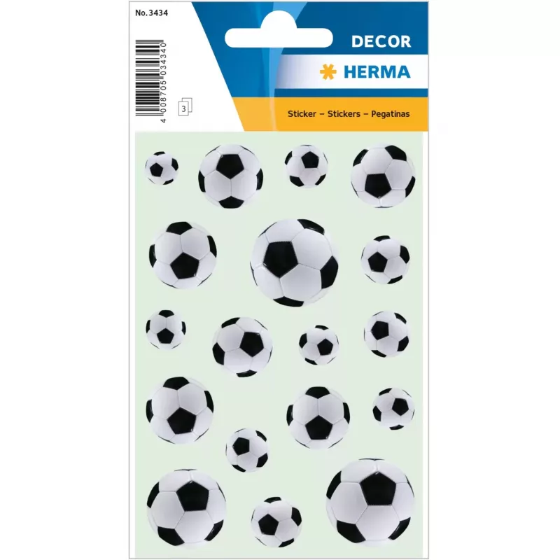 Dekoratīvās uzlīmes HERMA 3434 Papīrs Melna Balta Pastāvīgas 54 gab.