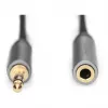 Digitus Audio pagarinātājs, 3,5 mm spraudnis uz 3,5 mm ligzdu, 1 m, melns