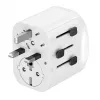 Ceļojumu adapteris GEMBIRD TPA-EU2A1C15-01-W — 15 W, E tipa kontaktdakša, 2× USB-A + 1× USB-C, 100–250 V