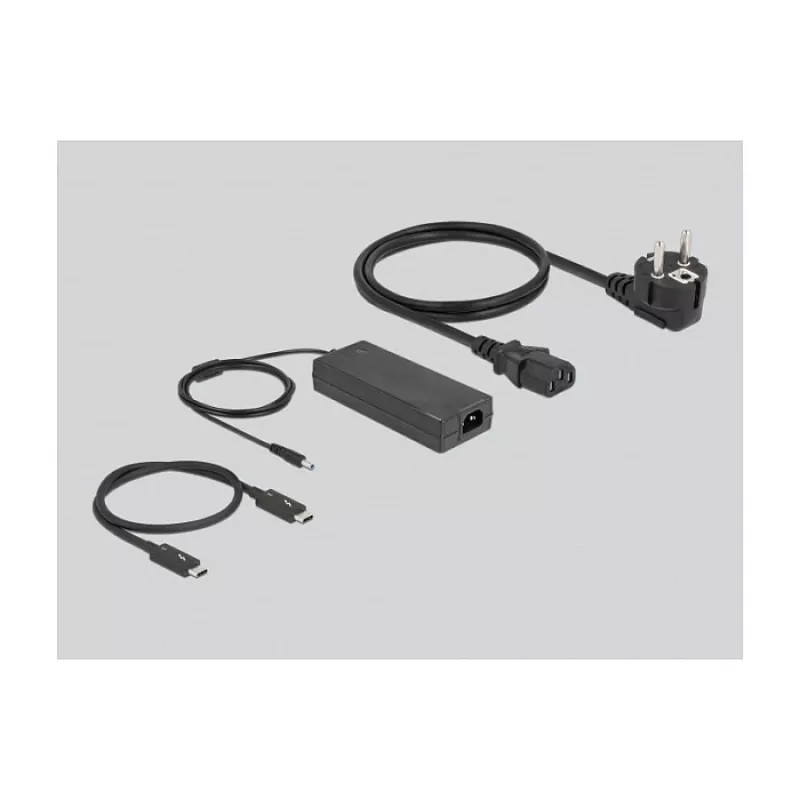 Dokstacija DeLOCK Thunderbolt 3 8K Dual DisplayPort USB LAN SD Audio PD 3.0