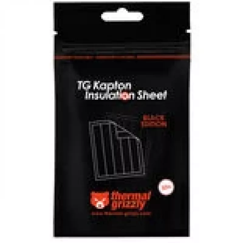 Thermal Grizzly Kapton izolācijas plāksne 10 x 60 mm, 50 gab., melna