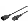 Microconnect PE0406100 barošanas kabelis melns 10 m C13 savienotājs C14 savienotājs