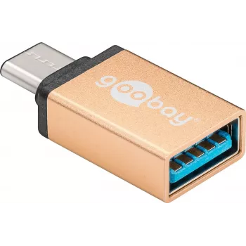 Wentronic Goobay USB-C™ Adapteris - USB 3.0 A-Ligzda, Zelts - savienojumam starp USB-C™ un USB-A ierīcēm (56622)