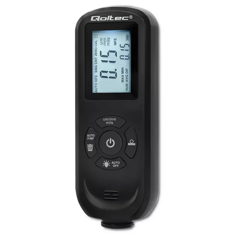 Pārklājuma biezuma mērītājs QOLTEC 50646 LCD 0–2000 µm
