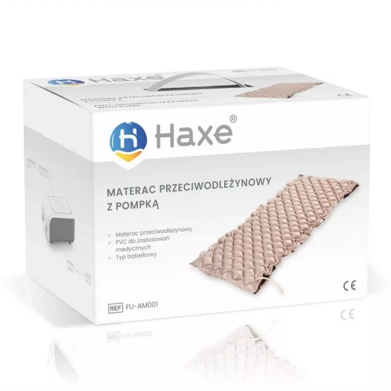 Pretizgulējumu matracis Haxe FU-AM0001 vienguļamā PVC, parastais 2000×900×70 mm, 130 kameras, elektriskais sūknis