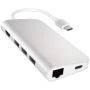 Satechi USB-C daudzportu adapteris 8K ar Ethernet V3 kosmosa pelēks (ST-P8KEM)