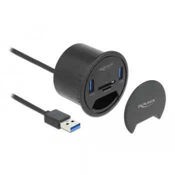 Kontaktligzda DeLOCK 64152 melna 1 gab. kastē