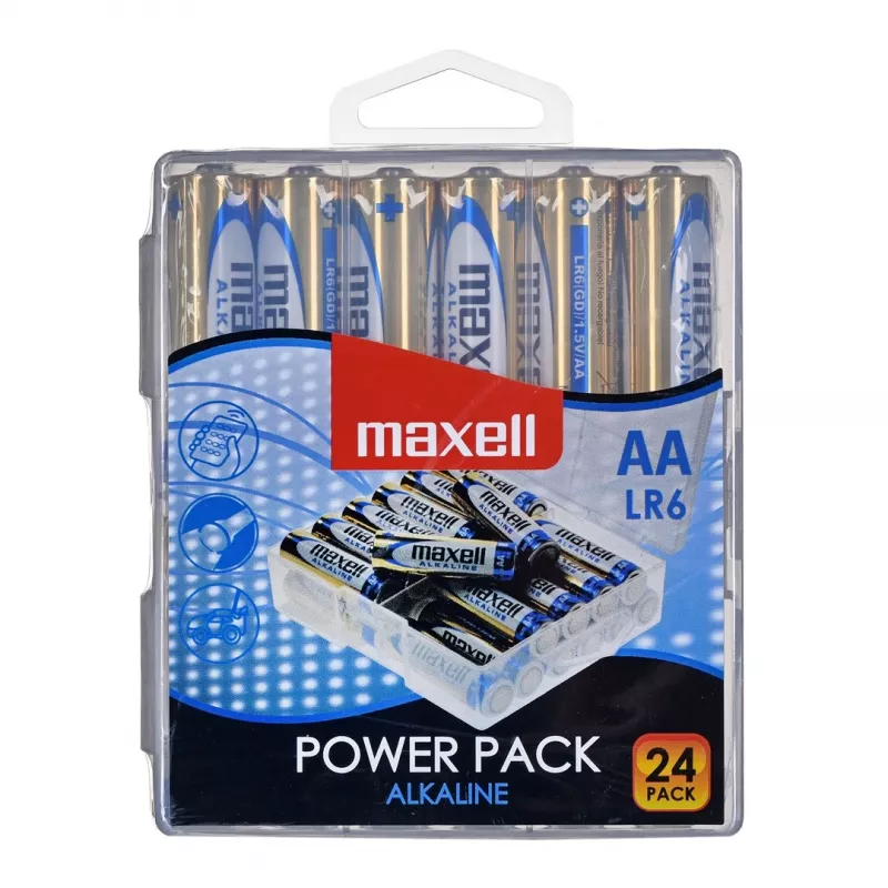 MAXELL sārma baterija LR6 VALUE BOX, 24 gab.
