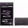 ZWILLING Classic nerūsējošā tērauda 97646-008-0 ceļojumu manikīra komplekts, violetais maciņš, 7 priekšmeti