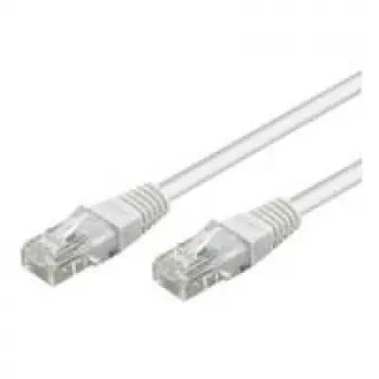Wentronic Goobay CAT 6 komutācijas kabelis, U/UTP, balts, 10 m - CCA vara maisījums (68634)