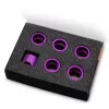 EK Water Blocks EK-Quantum Torque STC 16 kompresijas gredzeni, purpura krāsā, 6 gab.