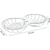 Life Double Sandpit Shell, dārza rotaļu aprīkojums