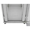 Rack cabinet LANBERG FF01-8047-12SL 47U 800x1000 mm pelēks ar priekšējām un aizmugurējām stikla durvīm un LCD paneļa vietu