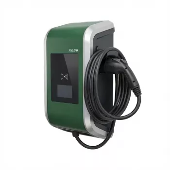 Keba Wallbox KeContact P30 c-series EN Type2 6m kabelis 22kW-RFID-MID - Green Edit