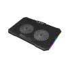 FURY GUNBAI G3 Laptop dzesēšanas paliktnis 14.1–17.3 collām ar 2 ventilatoriem, RGB apgaismojumu, 2× USB