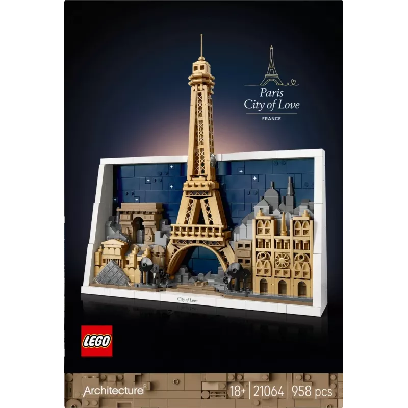 LEGO ARCHITECTURE 21064 Parīze – Mīlestības pilsēta
