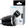 Viedais kontaktdakša Shelly Wave Plug S Z-Wave 800 Melna — Z-Wave 800 viedā kontaktligzda, 230V/12A, 2500W, jaudas uzskaite