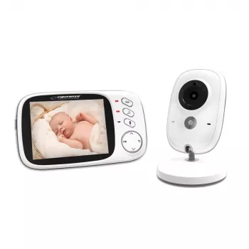Esperanza EHM002 video aukle, 3,2″ LCD, 50 m darbības rādiuss, balta
