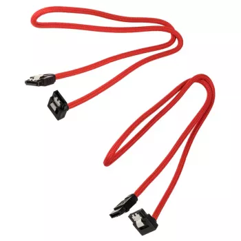 Corsair premium klases pīts SATA-Cable leņķveida, Red 60cm - 2-komplekts