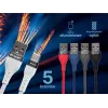Tracer 47486 USB A - Lightning M/M 1m kabelis sarkans
