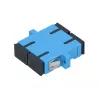 Fiber optic adapter Extralink SC/UPC Singlemode Duplex, zils, SC/UPC savienotāji
