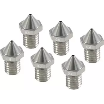 Sprauslu komplekts Flashforge Creator 3 Pro — rezerves sprauslas 0,4 mm, 0,6 mm, 0,8 mm