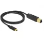USB kabelis DeLOCK 83675 USB 3.2 Gen 2 1m USB C USB B melns
