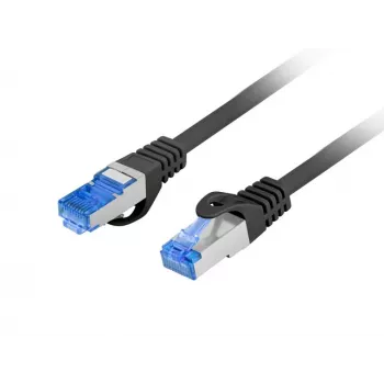 Tīkla kabelis LANBERG PCF6A-10CC-0050-BK Cat6a F/UTP RJ-45 0.5 m melns