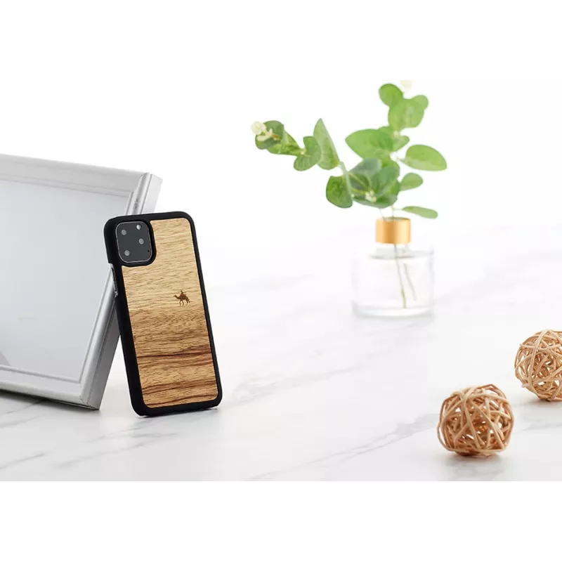 viedtālruņa maciņš man and wood iPhone 11 Pro — terra Melns