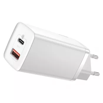 Lādētājs Baseus CCGAN2L-B02 Iekštelpu maiņstrāvas ātrā uzlāde 20V 1xUSB 1xType-C Balts