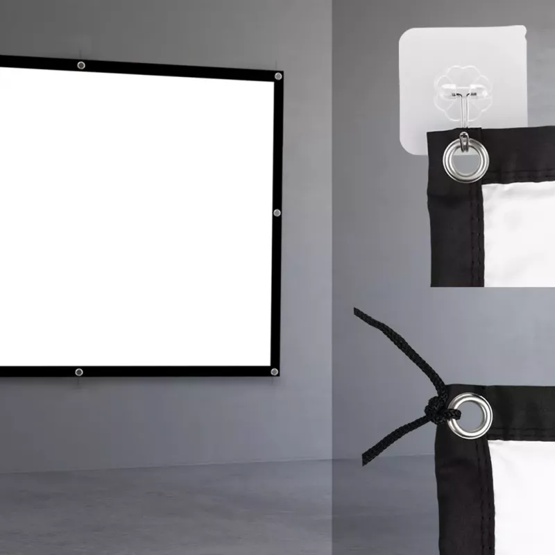 Projekcijas ekrāns MACLEAN MC-166 84 collas (175x131 cm) no poliestera, brīvi stāvošs/piekarināms 4:3