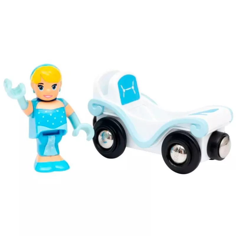 Mēroga modeļa daļa/piederums Ravensburger BRIO Disney Princess Cinderella & Wagon, zils/balts, vecumam no 3 gadiem