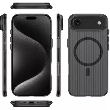 Vāciņš 4smarts 541640 iPhone 17 Air 16.8 cm Melns Caurspīdīgs