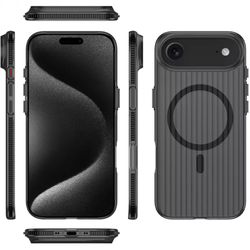 Vāciņš 4smarts 541640 iPhone 17 Air 16.8 cm Melns Caurspīdīgs