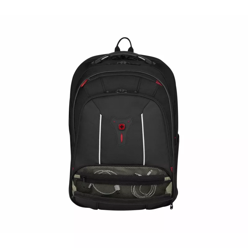 Wenger Carbon Pro biznesa mugursoma ar 15.6″ klēpjdatora nodalījumu un planšetdatora kabatu, melna (653129)