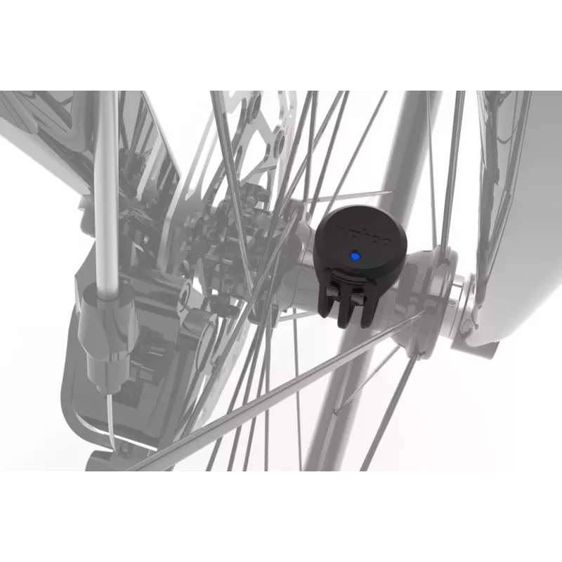 Riteņa ātruma/kadences sensors Wahoo WAHOO TRACKR — bezvadu, IPX7 ūdensnecaurlaidīgs, CR2032 baterija, 35×32×18 mm, 13 g