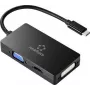 Renkforce RF-4633066 USB-C / HDMI / DVI / VGA adapteris [1x USB-C™ spraudnis - 1x VGA ligzda, HDMI ligzda, DVI ligzda 24+5 kontaktu] Melns (RF-4633066)