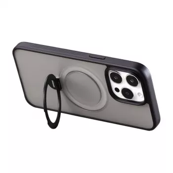 Aizsargājošs magnētiskais maciņš Joyroom JR-BP004 iPhone 15 — Melns, plāns magnētiskais apvalks
