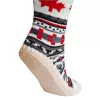 Iekštelpu zābaciņi Glovii GQ4M unisex — ziemas poliestera virsa, sintētiska zole, oglekļa šķiedras, universāls izmērs, daudzkrāsu raksts (pelēks/sarkans/baltss)