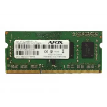 SO-DIMM DDR3 klēpjdatora atmiņa AFOX 8GB 1333MHz 1.35V viena kanāla 1x8GB