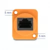 DeLOCK tīkla kabelis 90804 0.3 m Cat5e U/UTP RJ-45 Melns Oranžs