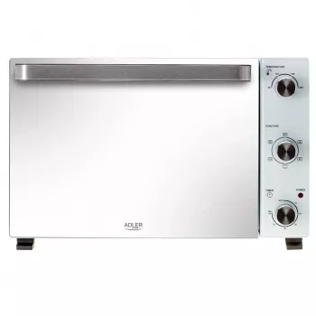 Elektriskā galda krāsns Adler AD 6027, 48 L ietilpība, 1800 W, balta