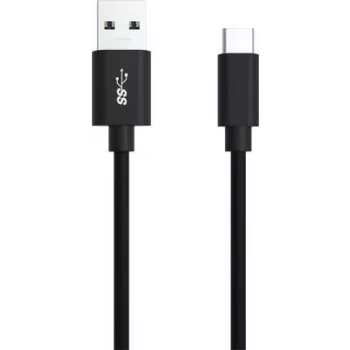 Ansmann 1700-0081 USB kabelis 2 m 2.0/3.2 Gen 1 (3.1 Gen 1) USB A USB C melns (1700-0081)
