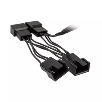 Ventilatora sadalītāja kabelis Kolink 1-uz-4 PWM 35 cm, 4-pin PWM uz 4×4-pin PWM + SATA