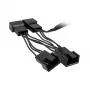 Ventilatora sadalītāja kabelis Kolink 1-uz-4 PWM 35 cm, 4-pin PWM uz 4×4-pin PWM + SATA
