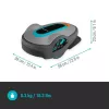 Gardena 15108-35 SILENO life 1500 m² robotizētais zāles pļāvējs