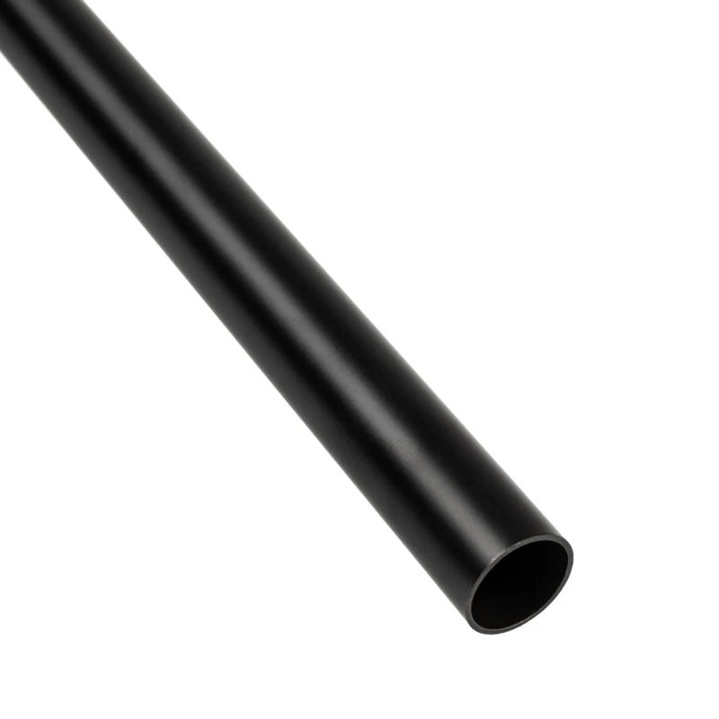 Cieta caurule 14 mm AD, 500 mm — BitsPower Bitspower None Chamfer Brass, ogles melna